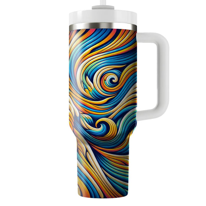  Wave Pattern  Tumbler Cups