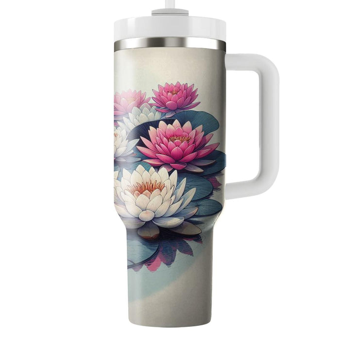 Serene Water Lily Dream  Tumbler Cups