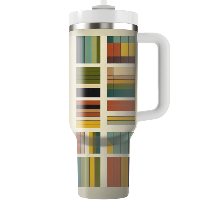 Retro 70s Color Blocks Travel Tumblers