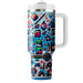 Retro Pixel Patterns  Tumblers For Gifts