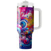 Retro Neon Burst  Travel Tumblers