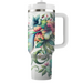 Floral Hummingbird Harmony  Tumblers With Lids