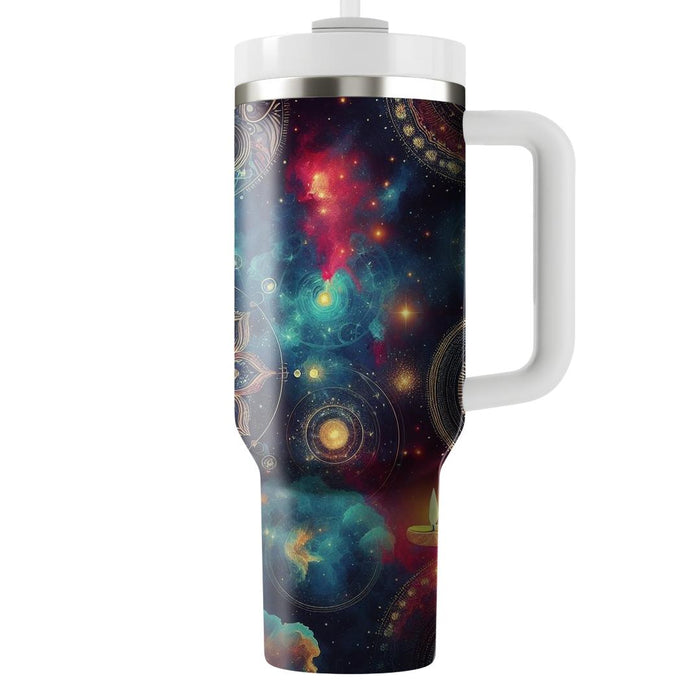 Galactic Diwali - Cosmic Festival Of Lights  Custom Tumblers