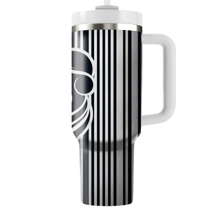 Chic Vertical Stripes  Decorative Tumblers