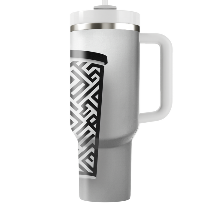 Sleek Zigzag Pattern  Insulated Tumblers