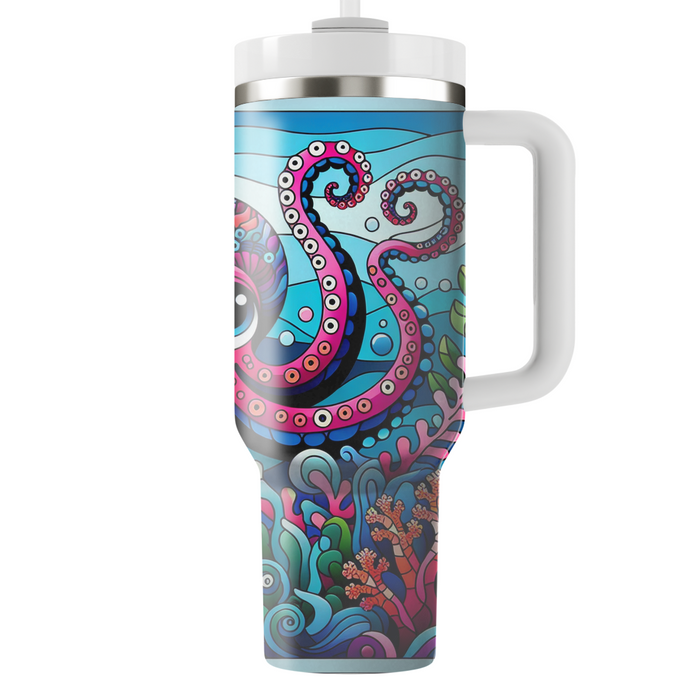 Whimsical Octopus Dance  Tumblers With Lids