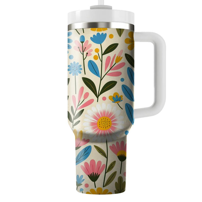 Sunny Meadow Flowers  Insulated Tumblers