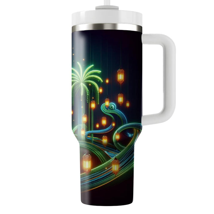 Futuristic Oasis - A New Age Ramadan  Decorative Tumblers