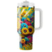 Sunny Day Flower Burst  Unique Tumblers