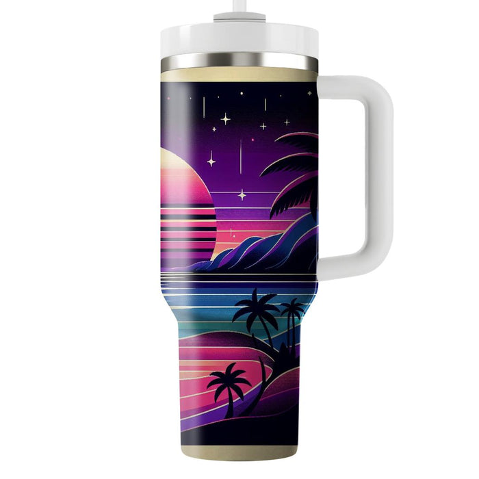 Vaporwave Sunset Vibes  Decorative Tumblers