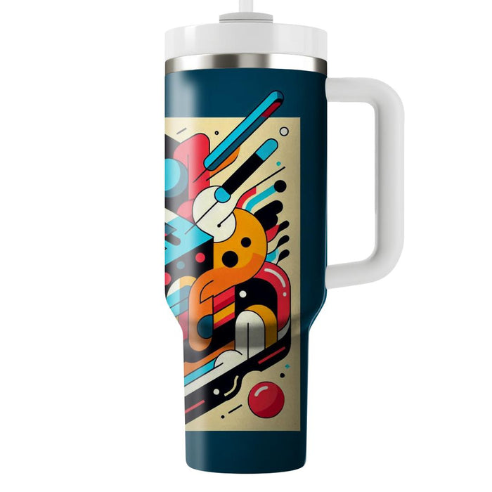 Vivid Vector Vibes  Insulated Tumblers