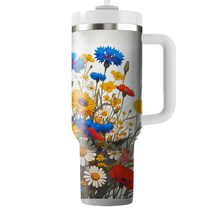 Vibrant Wildflower Field  Unique Tumblers