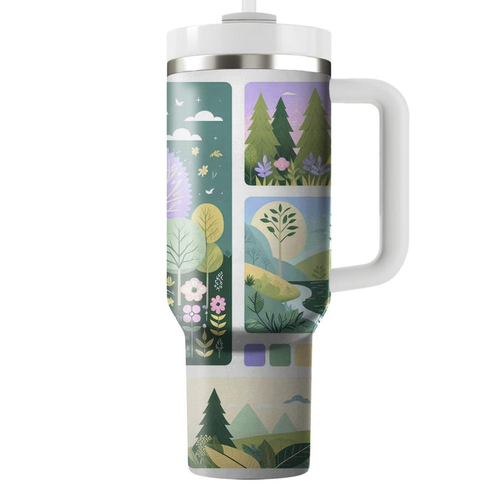 Whimsical Nature Walk  Custom Tumblers