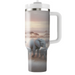 Joyful Elephant Family  Tumblers With Lids