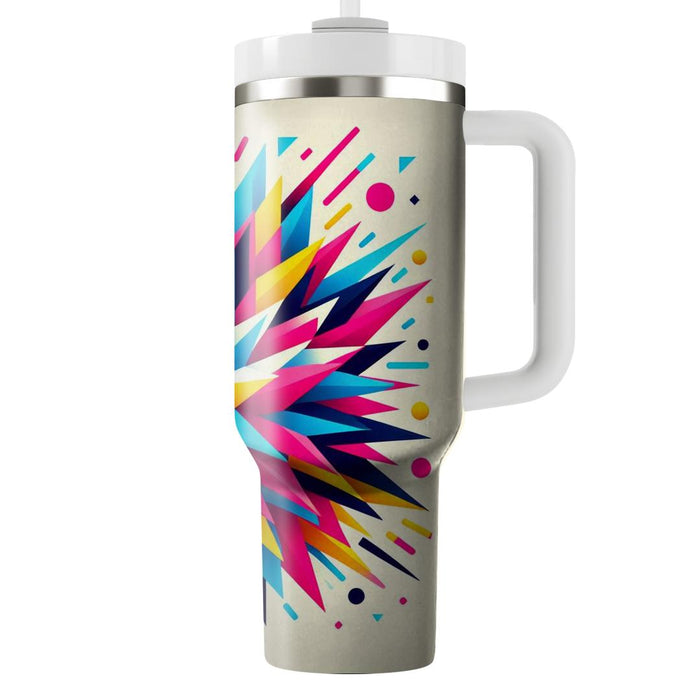 Abstract Triangle Burst  Personalized Tumblers