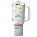 Whimsical Cloud Patterns Decorative Tumblers