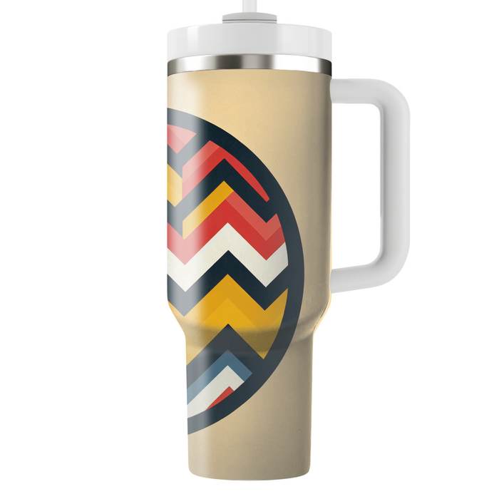 Bold Chevron Splash  Unique Tumblers