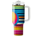 Funky Retro Stripes  Tumbler Cups