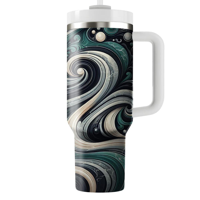 Marble Retro Swirl  Unique Tumblers