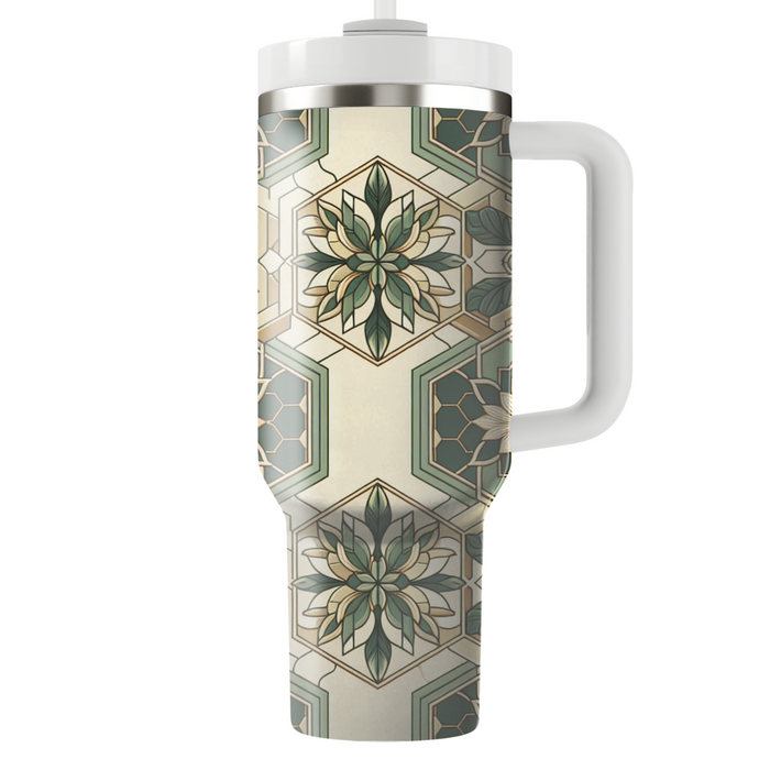 Hexagonal Garden Lattice Custom Tumblers