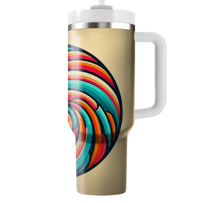 Groovy Spiral Swirls  Decorative Tumblers