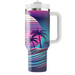 Retro Glow Wave  Tumbler Cups