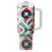 Vibrant Patchwork Design  Insulated Tumblers