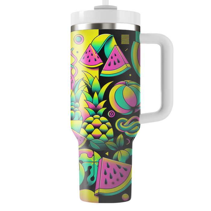 Funky Fruit Patterns Personalized Tumblers