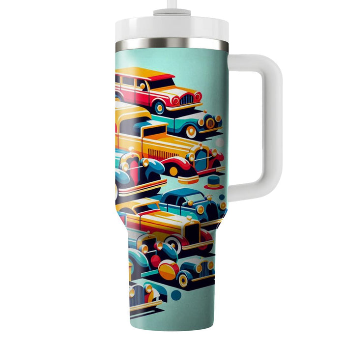 Vintage Groovy Cars  Travel Tumblers