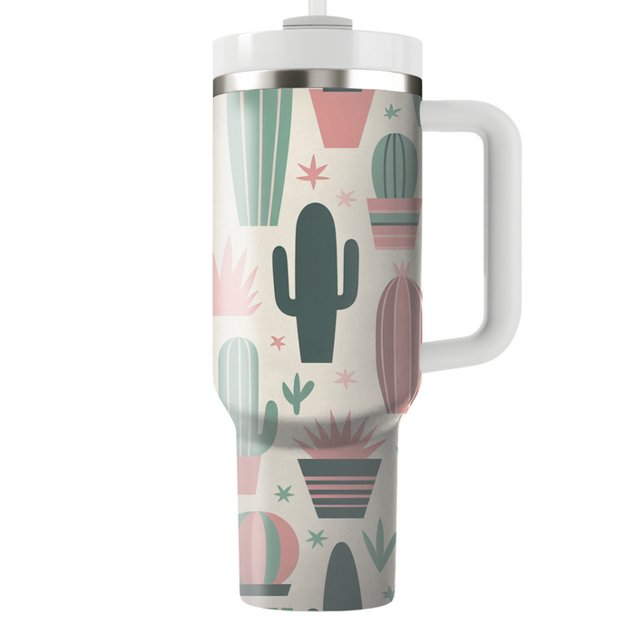 Geometric Cactus Pattern  Decorative Tumblers