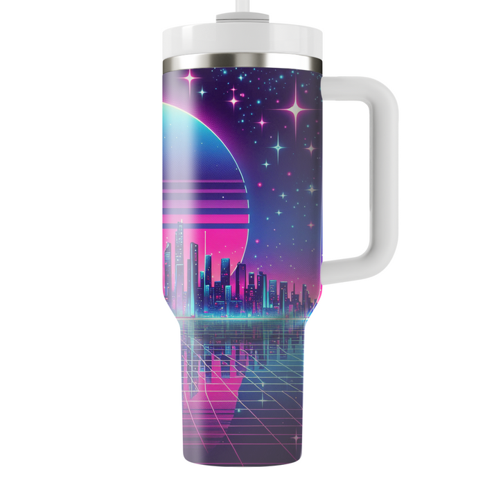 Neon Horizon  Personalized Tumblers