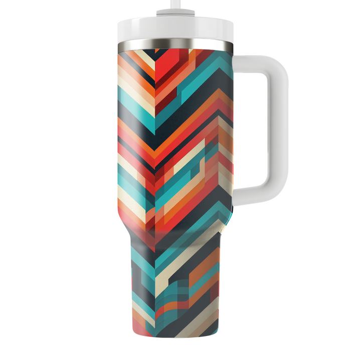 Vibrant Chevron Patterns  Unique Tumblers