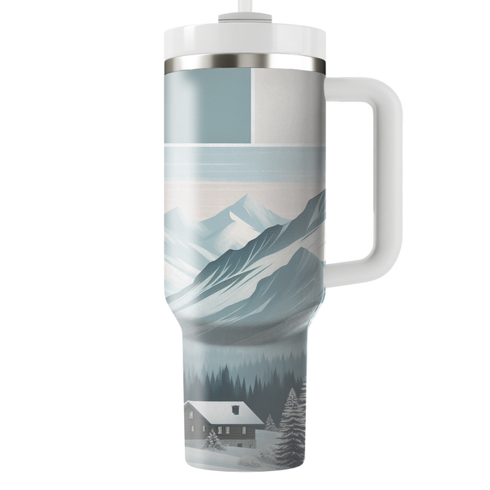 Winter Mountain Retreat  Custom Tumblers