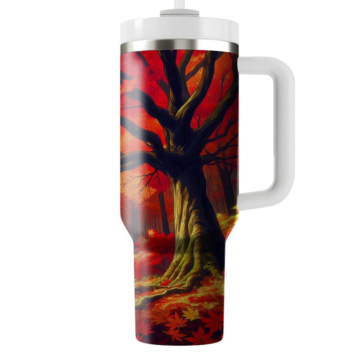 Autumn Maple Majesty Tumblers With Lids