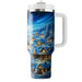 Winter Snowy Village Scene  Custom Tumblers