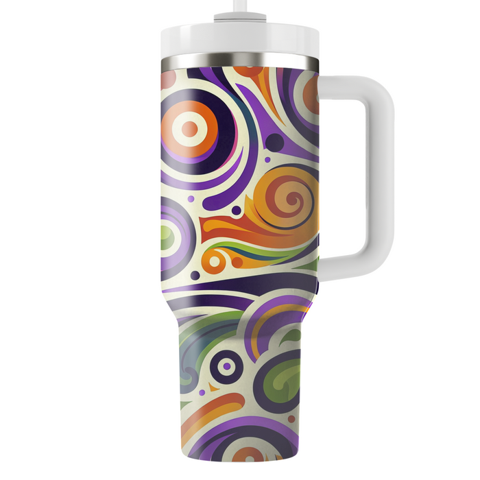 Whimsical Abstract Spirals  Custom Tumblers