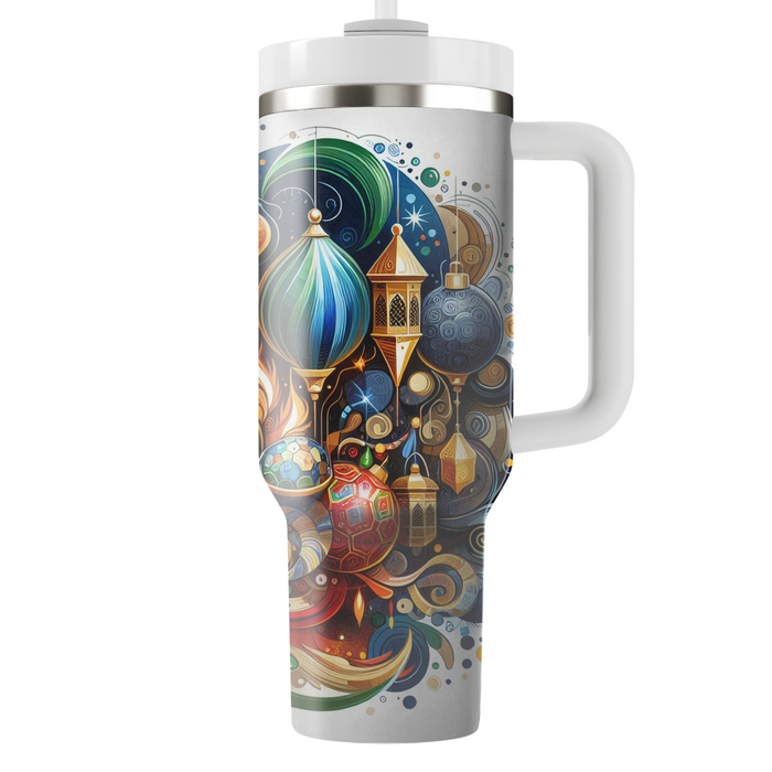 Abstract Global Harmony Festival Tumblers With Lids