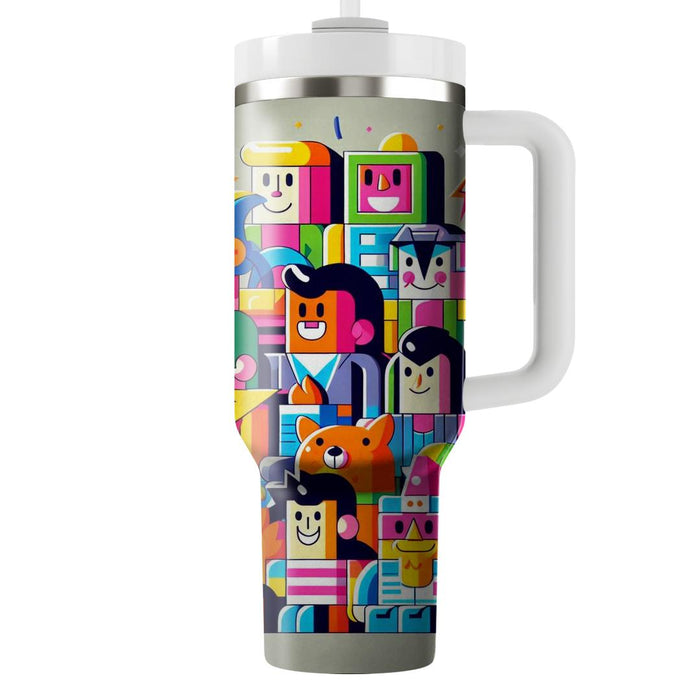 Vintage Cartoon Craze  Tumbler Cups