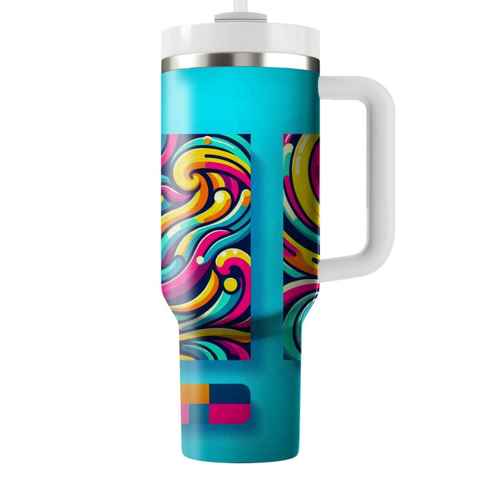 Vivid Swirl  Personalized Tumblers