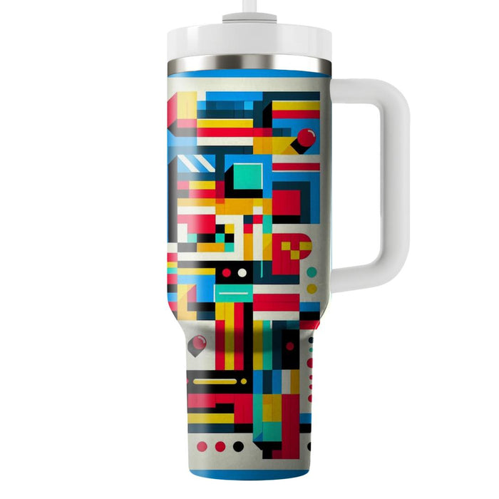 Vivid Color Block  Unique Tumblers