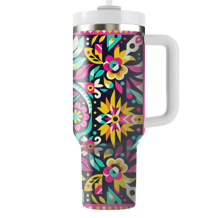 Geometric Fiesta - Mexican Celebration  Tumbler Cups