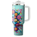 Whimsical Flower Burst Insulated Tumblers