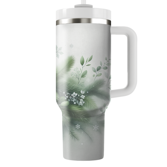 Winter Evergreen Elegance  Tumbler Cups