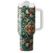 Ornamental Tile Design  Tumblers With Lids