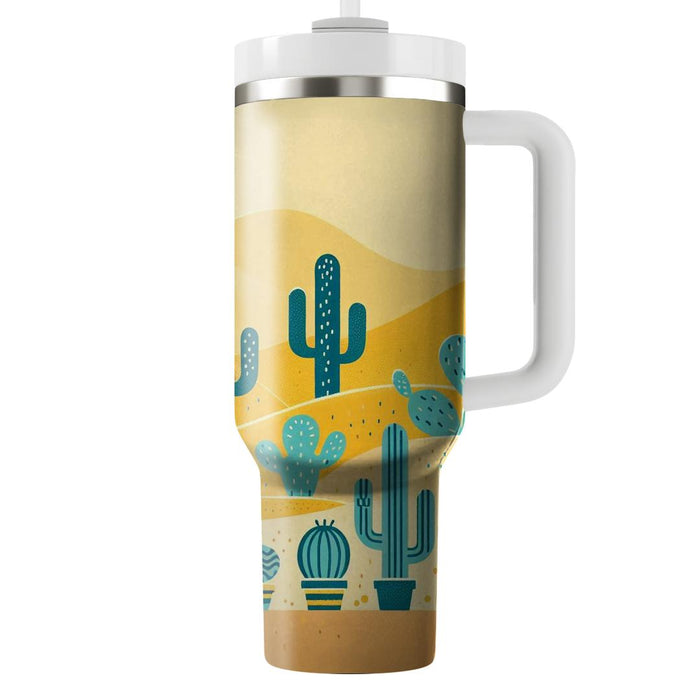 Cactus Garden Delight  Decorative Tumblers