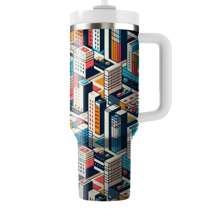 Vivid Cityscape  Tumblers With Lids