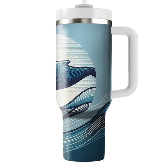 Gentle Whale Encounter  Tumbler Cups