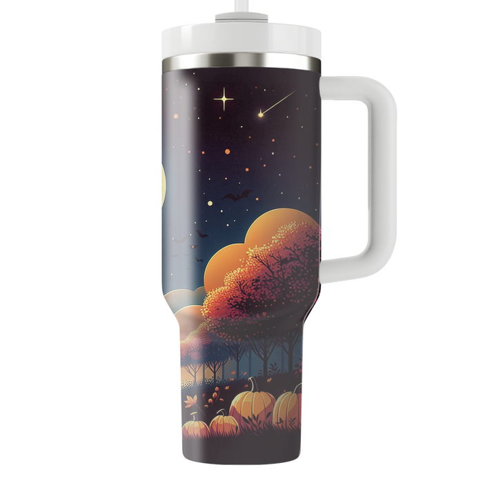 Autumn Moonlit Night  Tumbler Cups