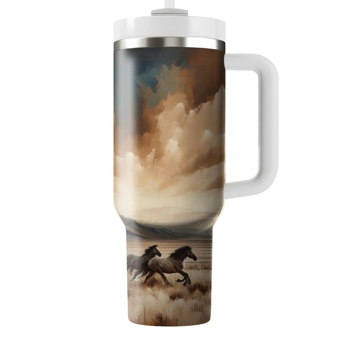 Wild Mustang Freedom  Tumblers With Lids