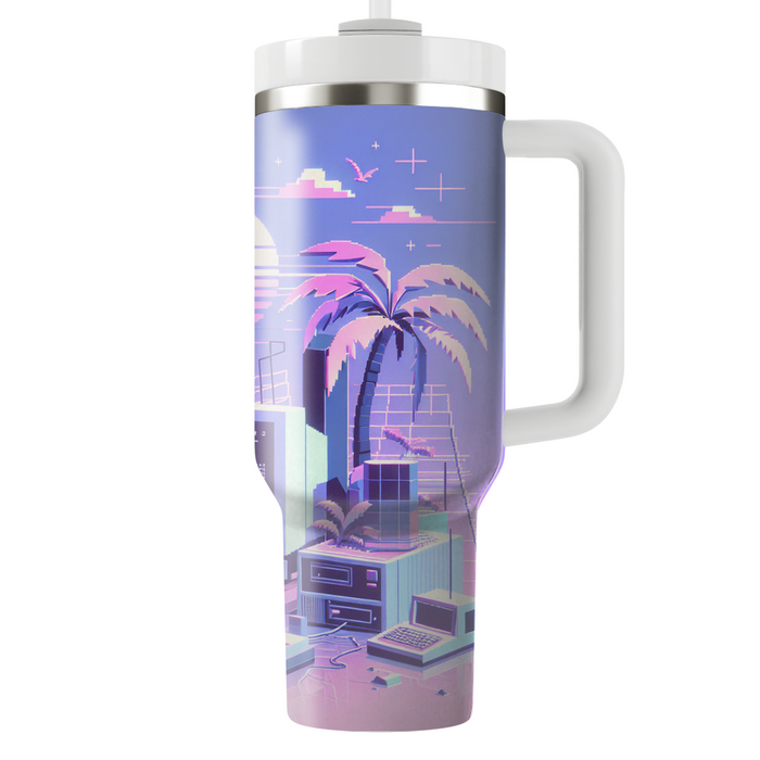 Vaporwave Vibes  Tumbler Cups